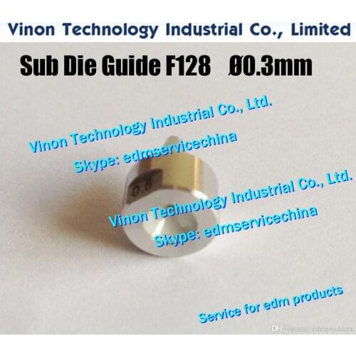 F128 edm Sub Die Guide Ø0.3mm A290-8104-X620 for Fanuc A,B,C,iA,iB,iC,iD A2908104X620, A290.8104.X620, 0.3mm Ceramic Guide 24.56