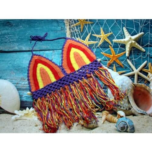 H80&S90 HAND CROCHET SEXY WOMEN TANK LADIES BEACH TOP BIKINI