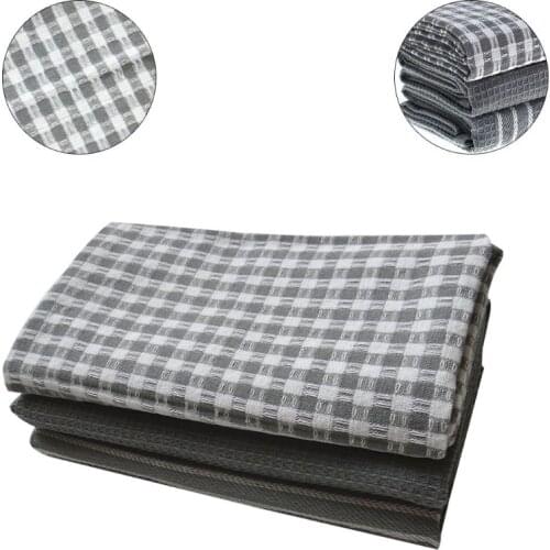 Cotton Dish Cloth Plaid pano de prato Eco-Friendly Kitchen Towel Bulk Tea Towel