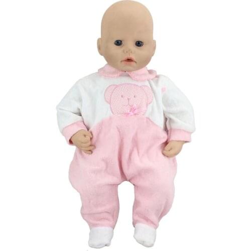 15style Jumpsuits Doll Clothes Wear fit for 46cm/18nch baby doll, Children best Birthday Gift(only sell clothes)