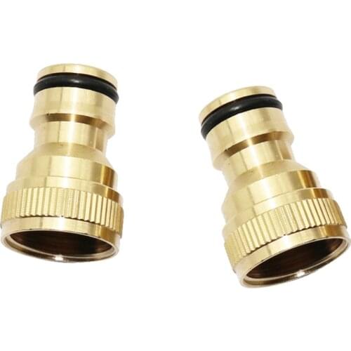 Brass Nipple Quick Connectors with 1/2" Female thread Garden hose connector Watering irrigation Pipe joints Hose adapter 1 Pc