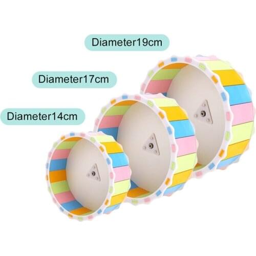 Mini Cage Accessory Pet Supplies Non Slip Rotatory Squirrel Exercising Hamster Running Wheel Silent Gerbils Mice Sports Toy