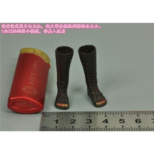 1/12 Scale BY-G02 Ancient Greece Solid Boots Model for 6" Doll