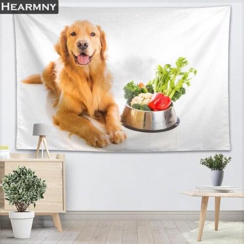 Golden Retriever Wall Tapestry Home Decorations Anime Tapestry Wall Hanging Forest Tapestries For Bedroom 130x150CM,140x250CM