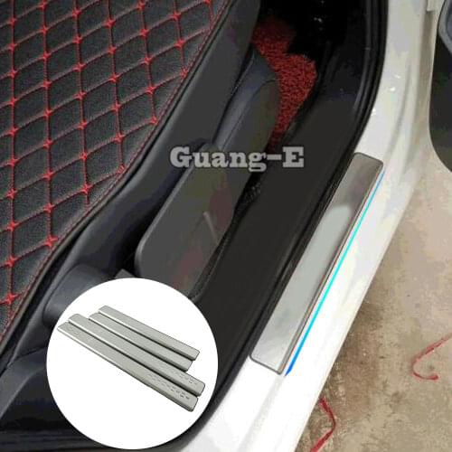 For VW Volkswagen Touran L 2016 2017 2018 2019 Car Stainless Steel Pedal Door Scuff Plate Cover Threshold Stick External Outside