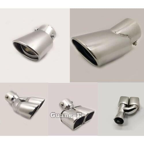 Internal Diameter=75mm/Silver Color/Universal Model Car Muffler Exterior Back End Pipe Dedicate Exhaust Tip Tail Outlet Vent