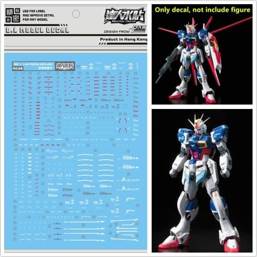 D.L high quality Decal water paste For Bandai RG 1/144 ZGMF-X56S-α Force Impulse Gundam RG38 DL179