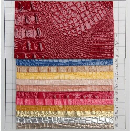 High light crocodile grain PU leather/ fake leather material/ leather fabric material/ for handbag, furniture, belts, decoration