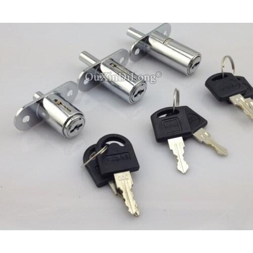 Brand New 10PCS Sliding Cabinet Door Locks Cupboard Kitchen Showcase Cabinet Push Locks Press Cam Lock + Keys