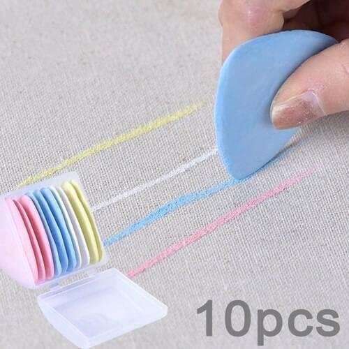 10pcs tailor chalk clothing marking fabric tailoring fabric chalk sewing mark chalk tailor sewing machine erasable accessories