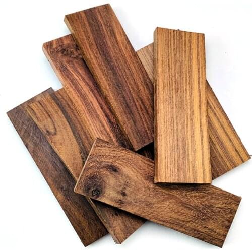 2pieces DIY Knife Handle Material Indonesian Black Acid Wood, Natural Wood, Knife Handle Patch Material 120x40x8mm