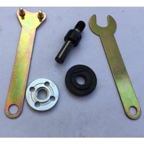 10mm Shank M10 Arbor Mandrel Adapter Cutting Tool Accessories Wrench Flange Nuts For Angle Grinder Power Tools