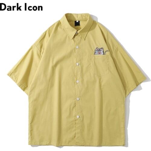 Мужские хлопковые рубашки Dark Icon China At AliExpress