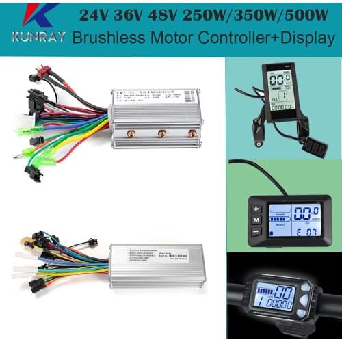 BLDC Motor Controller Display E-bike brushless bldc Electric scooter Display 24V/36V/48V 250W/350W/500W USB Function