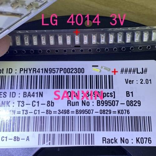 For LG LED LCD Backlight TV Application LED Backlight 0.5W 3V 4014 Cool white LED LCD TV Backlight TV Application 1000PCS