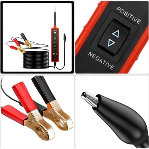 Vehicle Power Circuit Electrical Tester Set 6-24V with Short-circuit Protection for Electrical System Testing Tool
