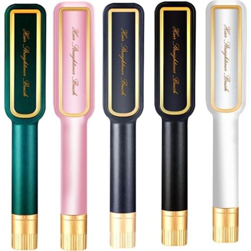 Hot Combs Anti-Scalding Hair Straightener Brush Ceramic Hair Curling Hair Iron Electric Hair Brush