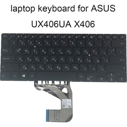 Backlit keyboard UX406 Replacement keyboards for ASUS X406 UX406UA BG Bulgarian KR Korean black 0KNB0 2628BG00 2618KO00 new work