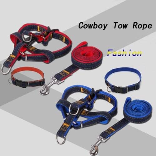 Cowboy Pet Dogs Harness Leather Adjustable Dog Collar Leather For Puppy Pets Beagle Bulldog Dog Belt Walking Dogs Supplies