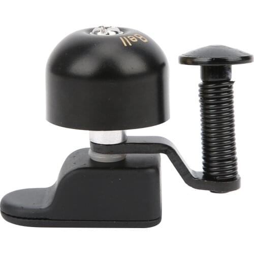 Small Mountain Bike Curved Handle Clip Bell Clear Noticeable Sound Bicycle Brass Bells Road Bike Mini Bell Gold/Black