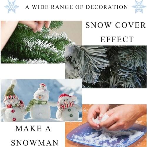 Instant Fake Snow Powder Expand 100 Time Artificial Snow Coagulant Add Water 50g 100g For Decarating D1