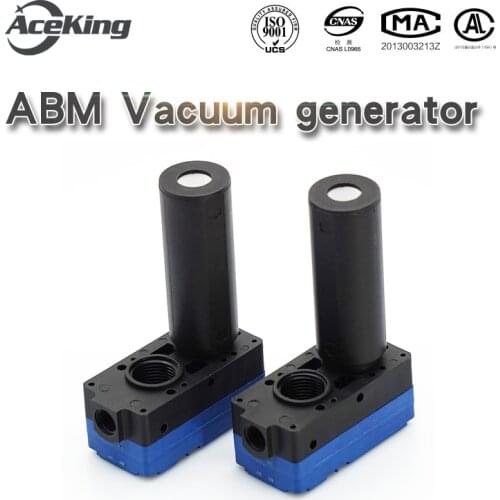 Mini multi-stage negative pressure vacuum generator abm5/10-a /B/C ABX5 abx10-a suction cup with large flow suction