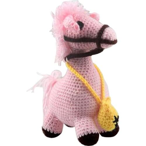 Doll Crochet Kit for Beginners Handmade Knitting Animal Horse Stuffed Toy