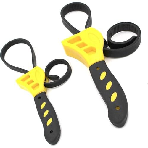 2PC Strap Wrench Set Oil Filter Removal Tool Adjustable 500&600mm Length