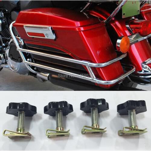 New Quick Release Saddlebag Installation Kit Hardware Mount Bolts Screws Fits For Harley Touring Free Shipping