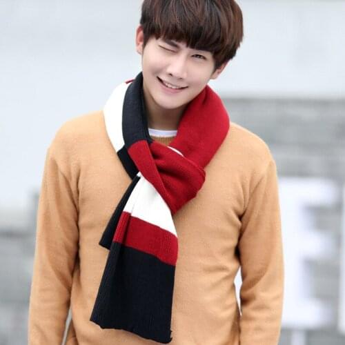New fashion knitted autumn winter Korean warm elegant scarf vintage men flash couple scarf temperament thick wild shawl