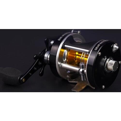 Trolling Fishing Reel Double Brake Baitcasting Fishing Reels Right/Left Hand Lure Reel 25# 40# 60# for Sea Boat Wheel Saltwater