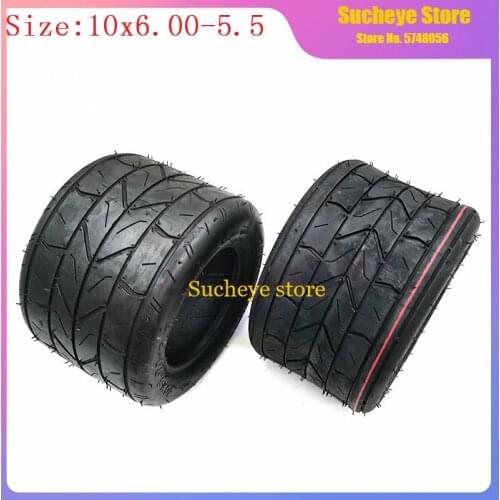 Super 10-inch Egg Wheel Tire for Mini-Harley Electric Vehicle 10x6.00-5.5 Vacuum Tyre Widening 10*6.00-5.5 Tubeless Tire