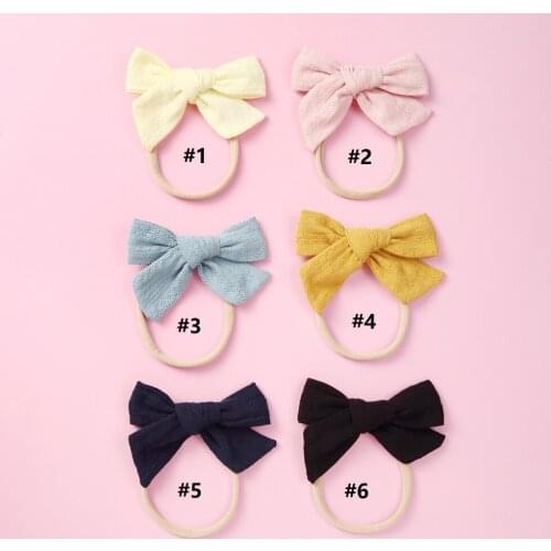 Fabric Bow hair clips or headbands, baby girls hair accessories