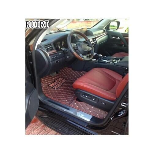Good quality! Special car floor mats for Lexus LX 570 5 seats 2020 durable non-slip waterproof car carpets for LX570 2019-2007