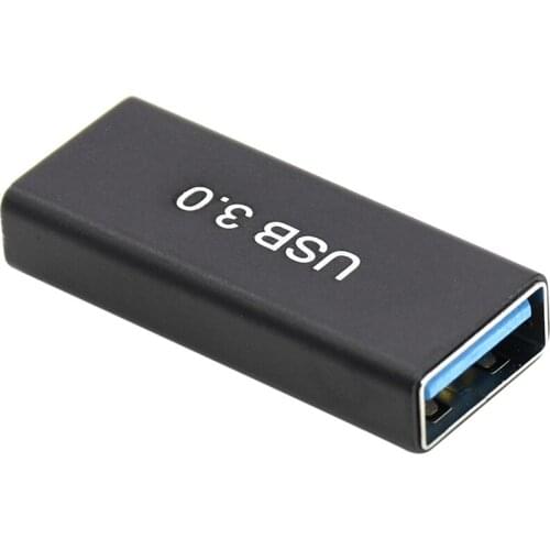 100pcs/lot USB3.0 female to USB3.0 Female extension adapter USB3.0 extender