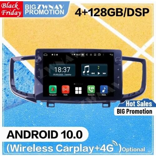 2 Din 128G Carplay Android 10 Screen Player For Honda Pilot 2016 2017 2018 GPS Navigation Radio Audio Stereo Recorder Head Unit