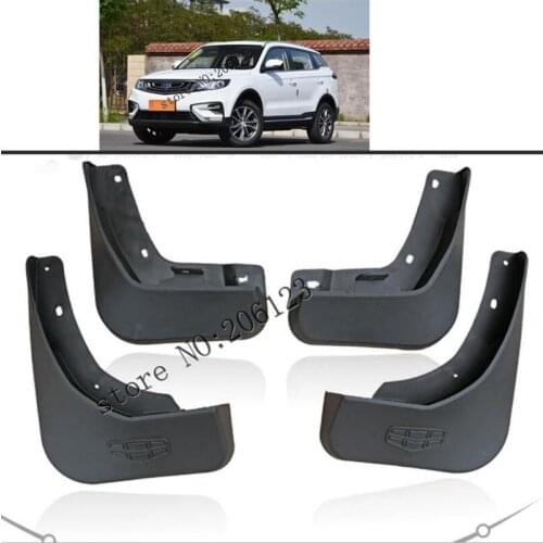 4pcs Molded Mud Flaps For Geely Atlas 2016 - 2018 2019 Mud Guards Splash Guards Fender Mudguards Mudflaps NL-3 Proton 2017