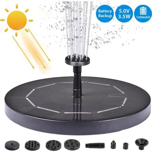 5V/3.5W Solar Fountain Water Fountain Pump Bird Bath Solar Panel Pumps Kit For Garden Pool Pond Watering Outdoor Decoration