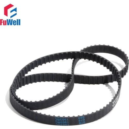 600/612/630/670/690/700XL Timing Belt XL Type Transmission Belt 10mm/15mm Belt Width Closed Loop Black Rubber XL Gear Belt