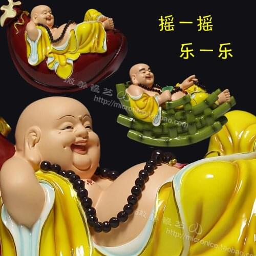 7 "shake the Buddha Maitreya high-end business decoration company personality Ms. senior mens new practical gifts