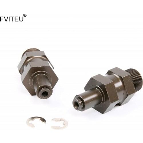 FVITEU Metal HARD Oxygen front wheel extended shaft for 1/5 scale HPI KM ROVAN baja 5B 5T 5SC King Motor