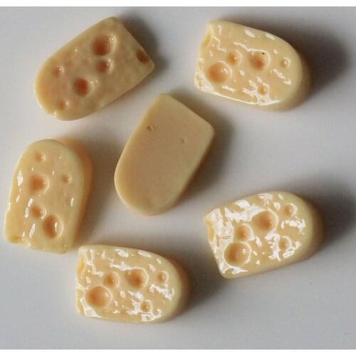 Hotsale Kawaii Cheese DIY Resin Flatback Cabochons Miniature Food Art Supply Decoration Charm