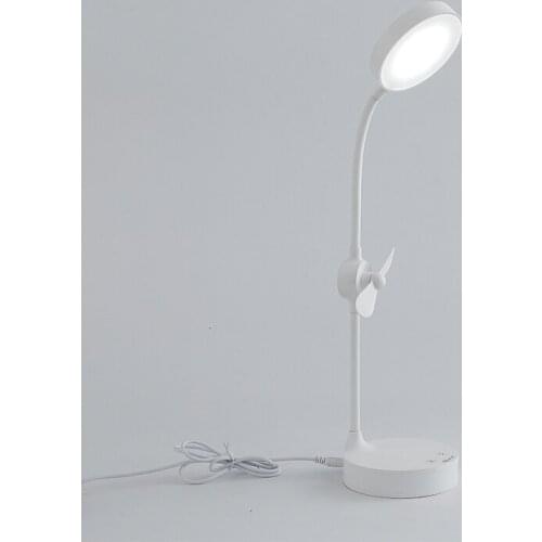 Guangdong Custom Book Eye Protection Writing Student Plastic Mini Fan Reading Study Children Read Led Desk Table Lamp