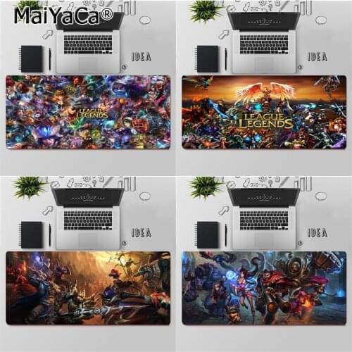 MaiYaCa Top Quality League of legends Gaming Player desk laptop Rubber Mouse Mat Free Shipping Large Mouse Pad Keyboards Mat