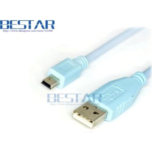 CAB-CONSOLE-USB USB 5p male To mini 5 pin 5pin male Cable 1.8m 6ft For CISCO WS-C3750X 2921 2911 2951 Switchboard Cables