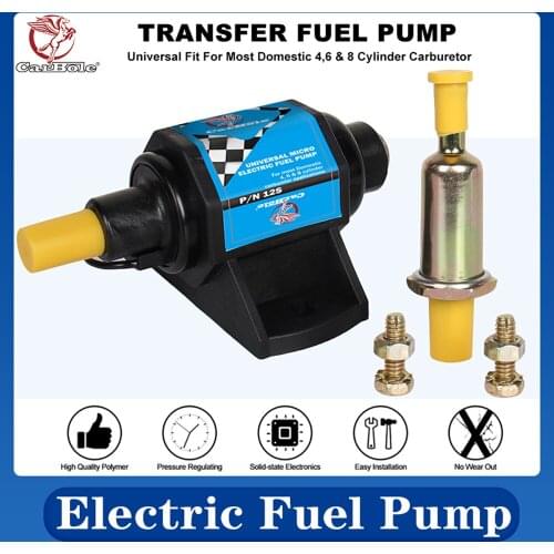 CARBOLE Universal Electric Inline Fuel Pump Carburetor 4-7 PSI 32 GPH Gas Diesel Alcohol