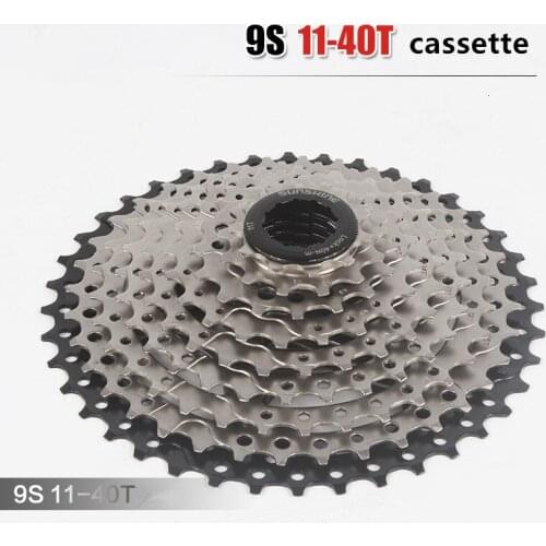 Cassette 9 Speed Bicycle Sproket Flywheel Speed Bike Cassette Mountain Bike 9S 11-40T Climbing Flywheel Mountain Bike Parts MTB