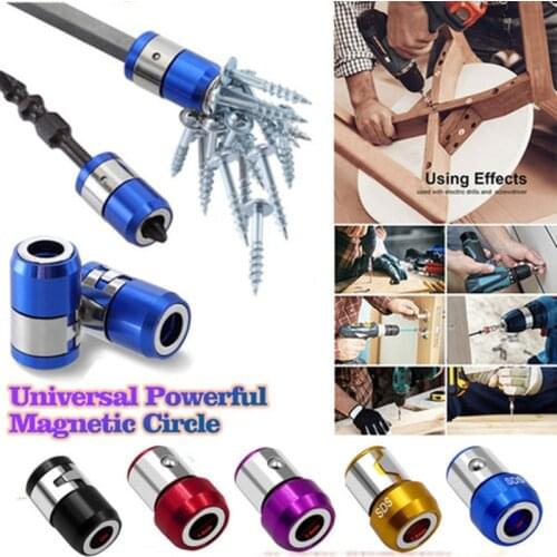 Strong Magnetic Ring Screwdriver Bit 1/4 ”Universal Screwdriver Head Magnetic Ring 6.35mm Shank Anti-Corrosion Cross Drill Bit