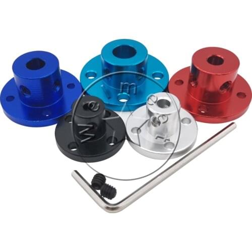 3mm/4mm/5mm/6mm/8mm Aluminum Alloy Rigid Flange Coupling Motor Guide Shaft Coupler Motor Connector#CWF
