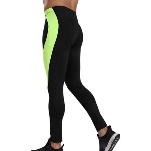 Men Compression Running Tight Leggings Sports Male Gym Fitness Pants Quick dry Trousers Workout Training